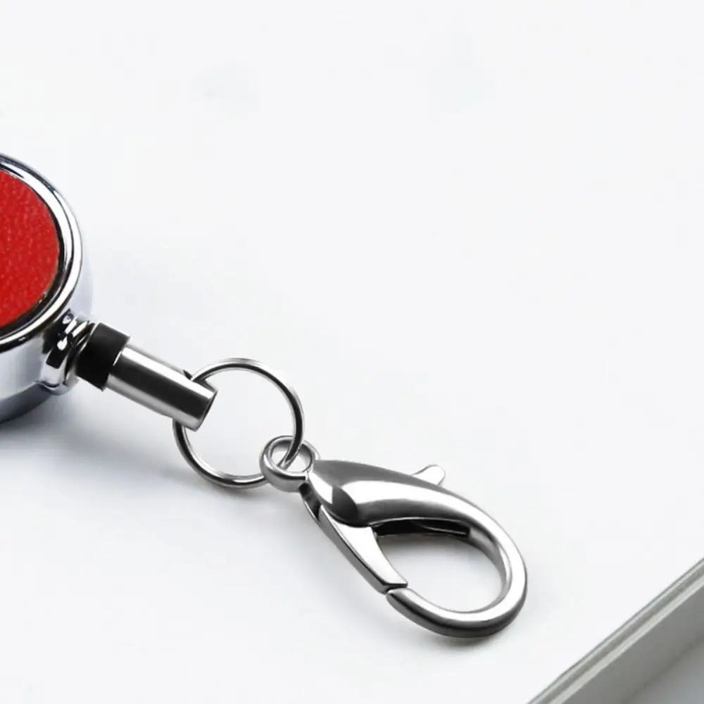 

Leather Retractable Neck Strap Neck Hanging Bright Colors Lanyards Telescopic Sling Name Tag Business ID Badge Holder