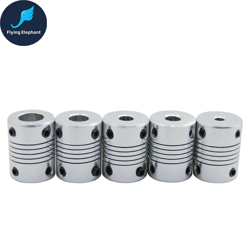 ID3 4 5 6 6.35 7 8 9 10mm D19*L25 Aluminium CNC Stepper Motor Flexible Shaft Coupling Coupler Encoders Engraving Machine