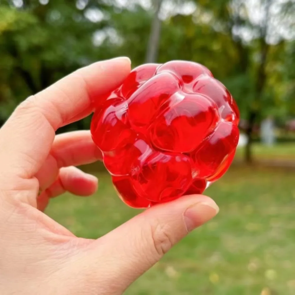 Simulation Transparent Crunchy Squeeze Toy Elastic Super Soft Slow Rebound Pearls Toy Colorful Creative Pearls Squeeze Toy