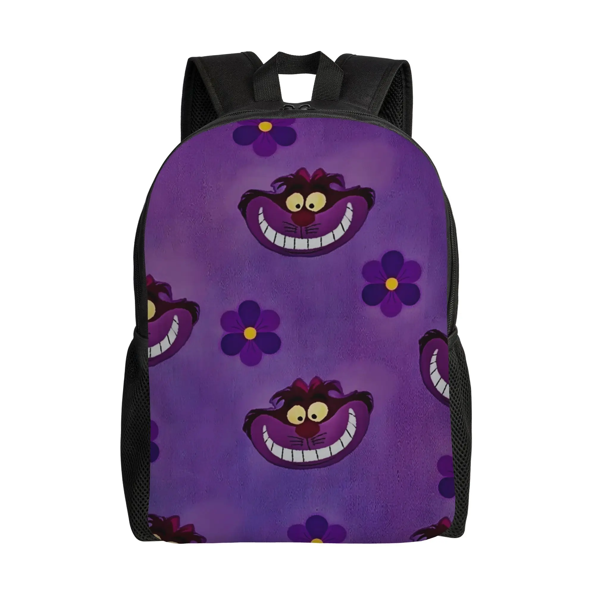 

Сумка для ноутбука Disney Face, 1 шт., ретро-рюкзак с изображением Чеширского кота из «Алисы в стране чудес», новый учебный семестр начинается