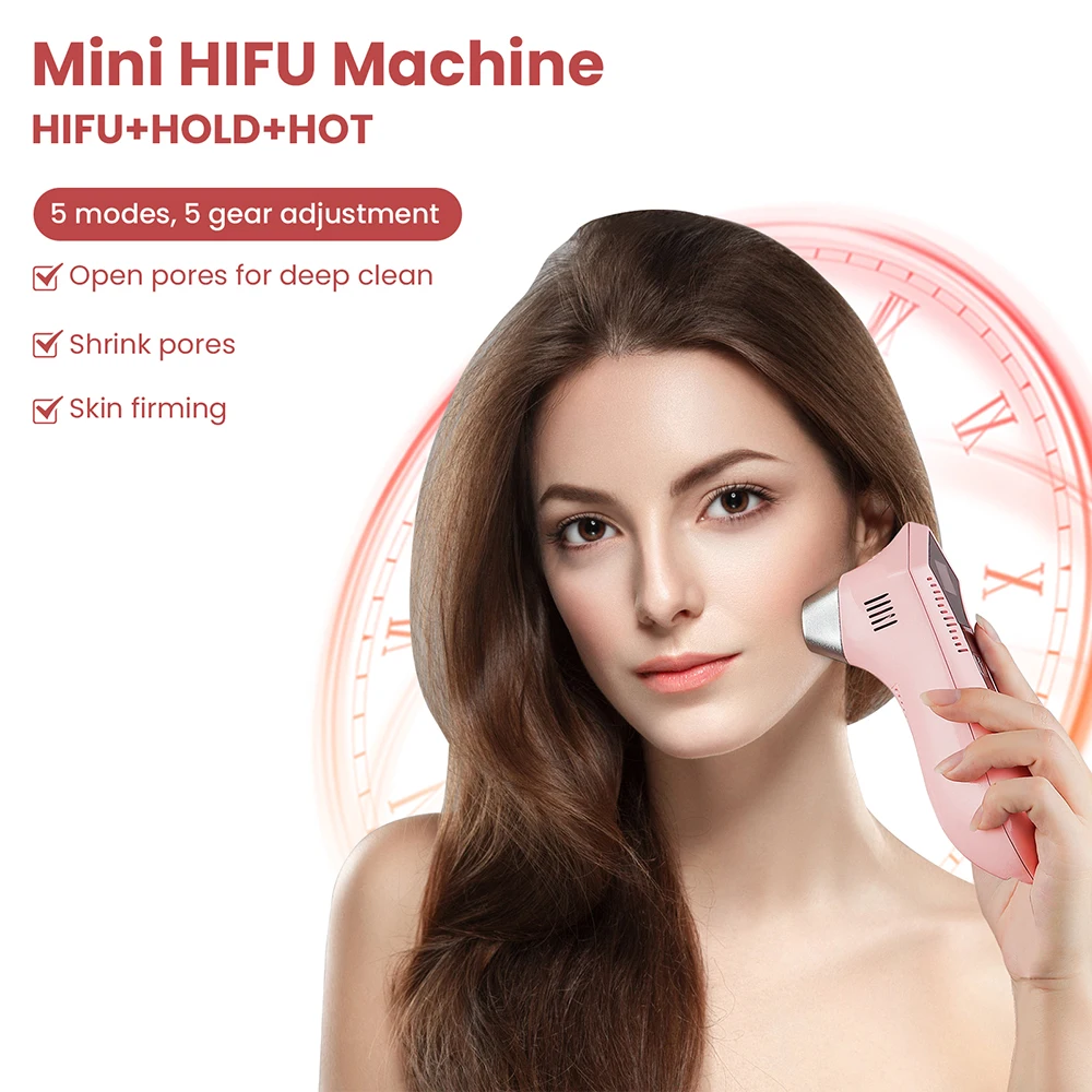 Cryotherapy Hifu Focused Machine Ultrasound Facial Lifting Device Anti-Aging Remove Face Eye Neck Wrinkle V Face Skin Firming