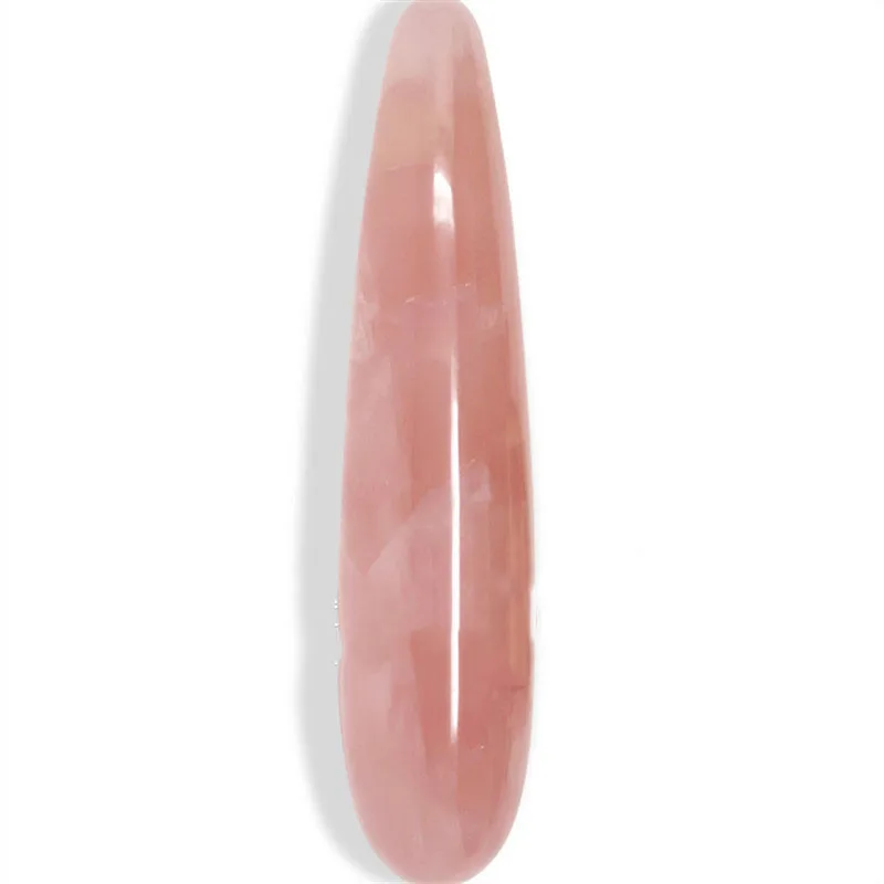 Imagem -05 - Crystal Powder Kegel Exercício Massagem Vara Quartzo Rosa Gem Girl 18cm Natural