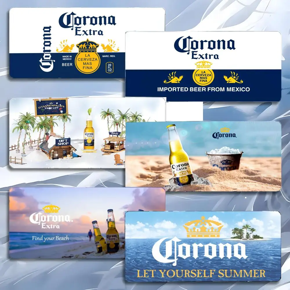 

Коврик для мыши C-Corona Extra Beer Brand, освежающий, большой, для игр, с утолщенной кромкой, для ПК, для стола