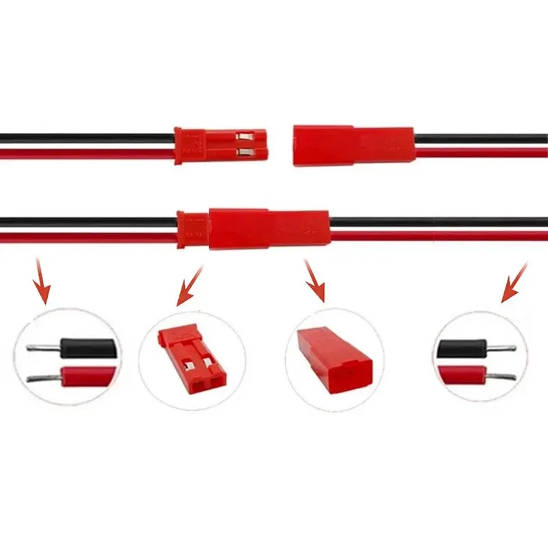 

5/10/20 пар кабелей JST (10/15/20 см) с разъемами «папа-мама» для RC-аккумуляторов, вертолетов, DIY FPV дронов, квадрокоптеров