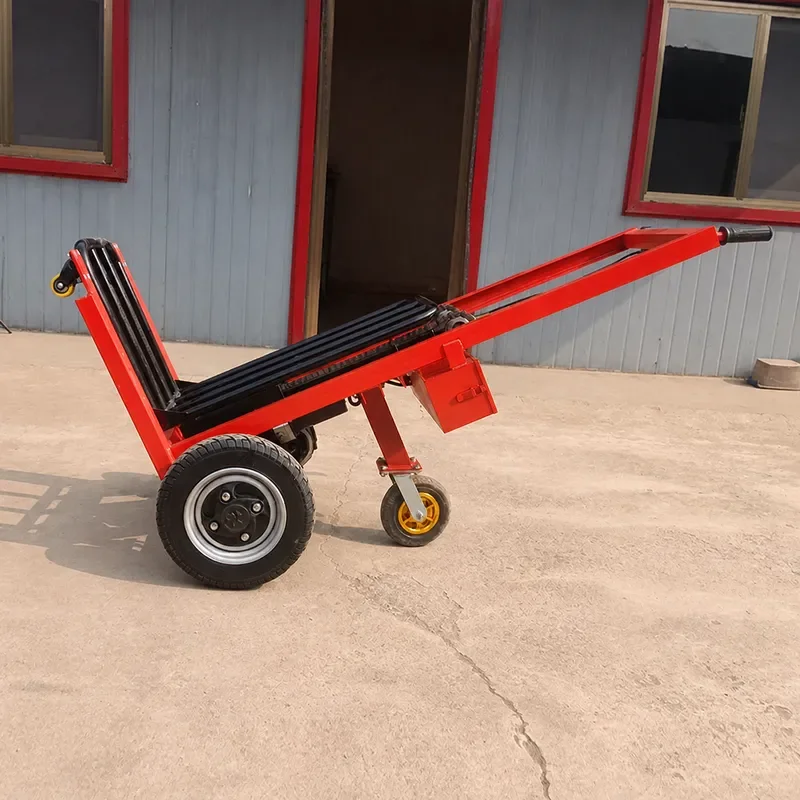 Portable Electric Pallet Stacker Small Forklift Truck Slot Type Lift Warehouse Logistics Loading Unloading Hand Truck