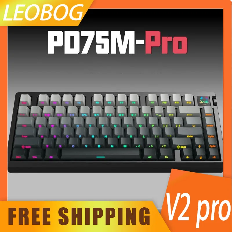 

Metaphyuni Metapanda Pd75m -V2pro Keyboard 3mode 2.4g Wireless Bluetooth Mechanical Gamer Keyboard 80 Keys Gaming Keyboards Gift