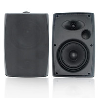 Herdio 2PCS 6.5‘’ 400W Outdoor Passive Speakers Wired Waterproof With Powerful Bass Wall Mount Speakers For Patio Poolside