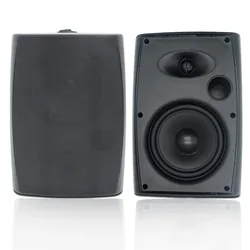 Herdio 2PCS 6.5‘’ 400W Outdoor Passive Speakers Wired Waterproof With Powerful Bass Wall Mount Speakers For Patio Poolside