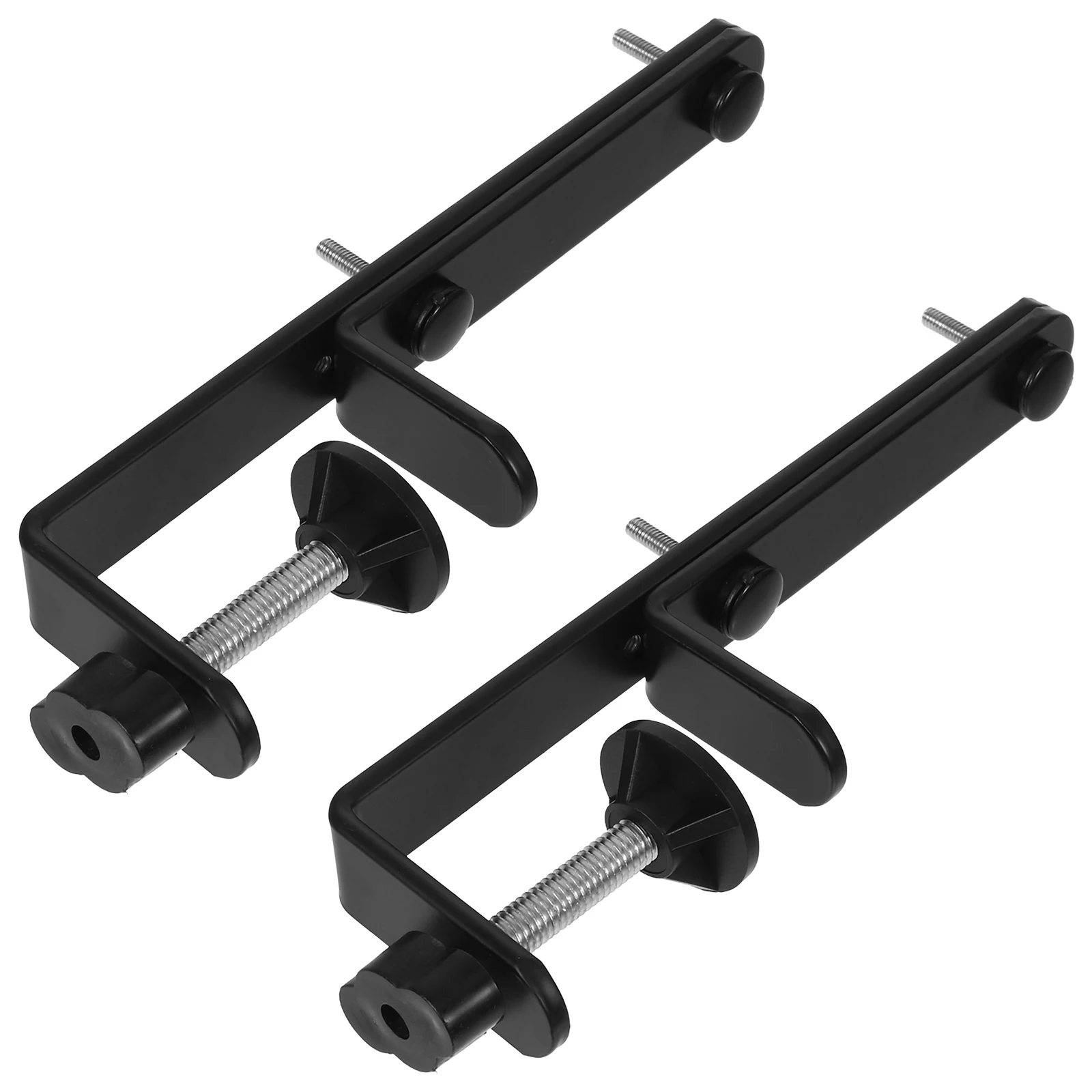 

2 Pcs Desktop Nail Board Stand Clamp Shelf on Pegboard Privacy Panel Back Accessories Clamp-on