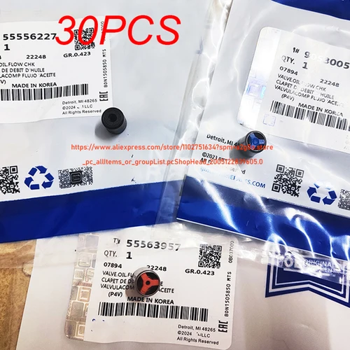 Imagen 1 del producto 30X válvula unidireccional Original Oil- By-Pass Walve para Chevrolet Sonic Trax Cruze Aveo5 1,6 1,8 Opel Astra 90530050 55563957 55556227