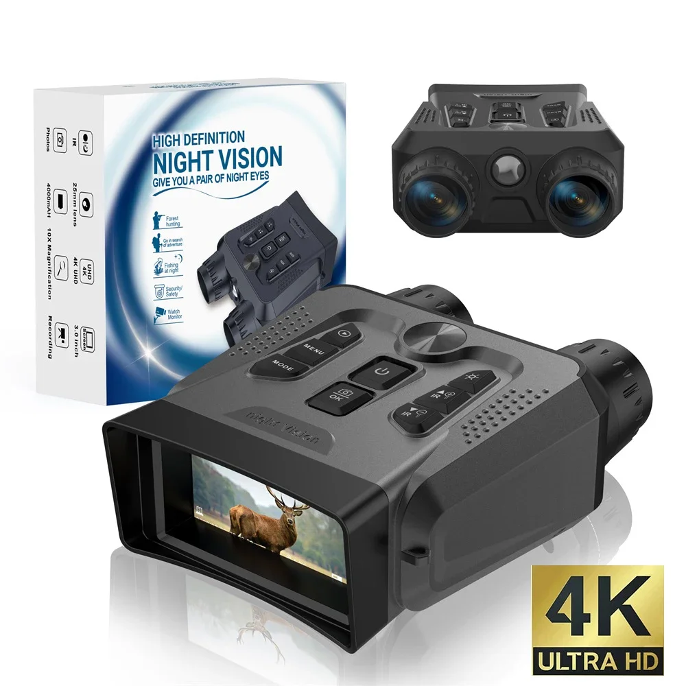 

JA21 4K UHD Digital Tactical Binocular Telescope Camera Portable Mini Infrared Night Vision Binoculars for Hunting Camping