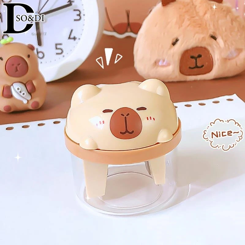 Random Cartoon Cute Capybara Pencil Sharpener Portable Mini Manual Sharpener Office School Supplies Student Stationery Gift