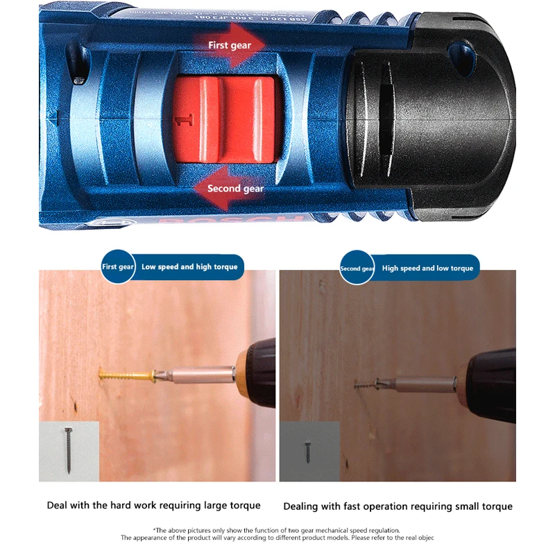 Bosch GSB 120-LI สว่านไร้สาย12V ไขควงไฟฟ้าในครัวเรือนแบตเตอรี่ลิเธียมไขควงไฟฟ้าไขควงไฟฟ้า Bosch Power Tools