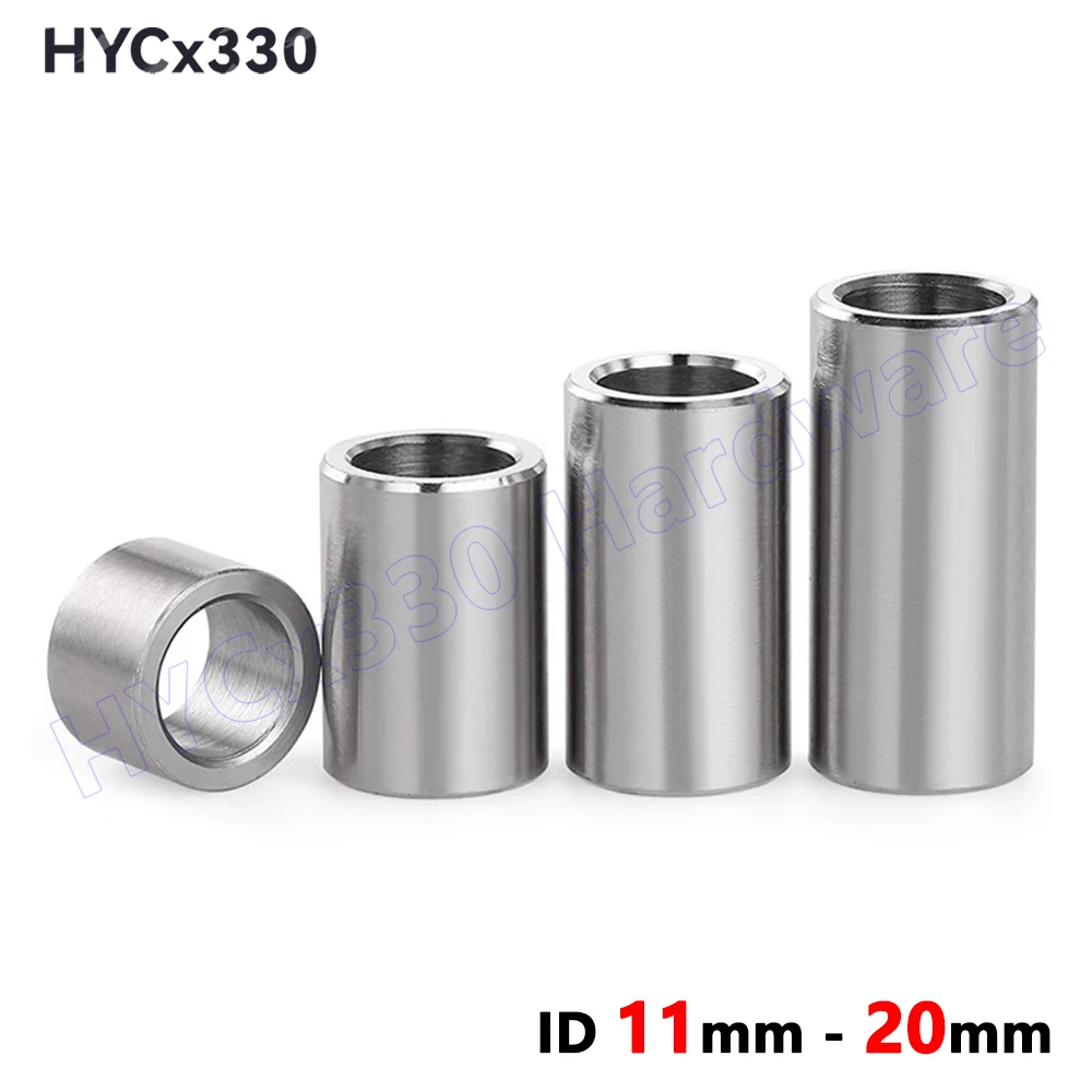 M11 - M20 304 Stainless Steel Spacer, Unthreaded Bushing Washer, Round Hollow Standoff, Straight Through Column Gasket Sleeve