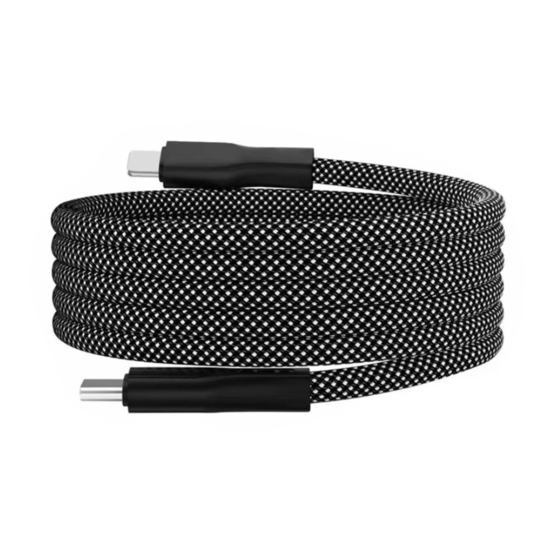 USB C Charger Cable, 100W Magnetic Type C Charging Cable, USB C to USB C Cable, 1M Type C Fast Charging Cord Nylon Braided