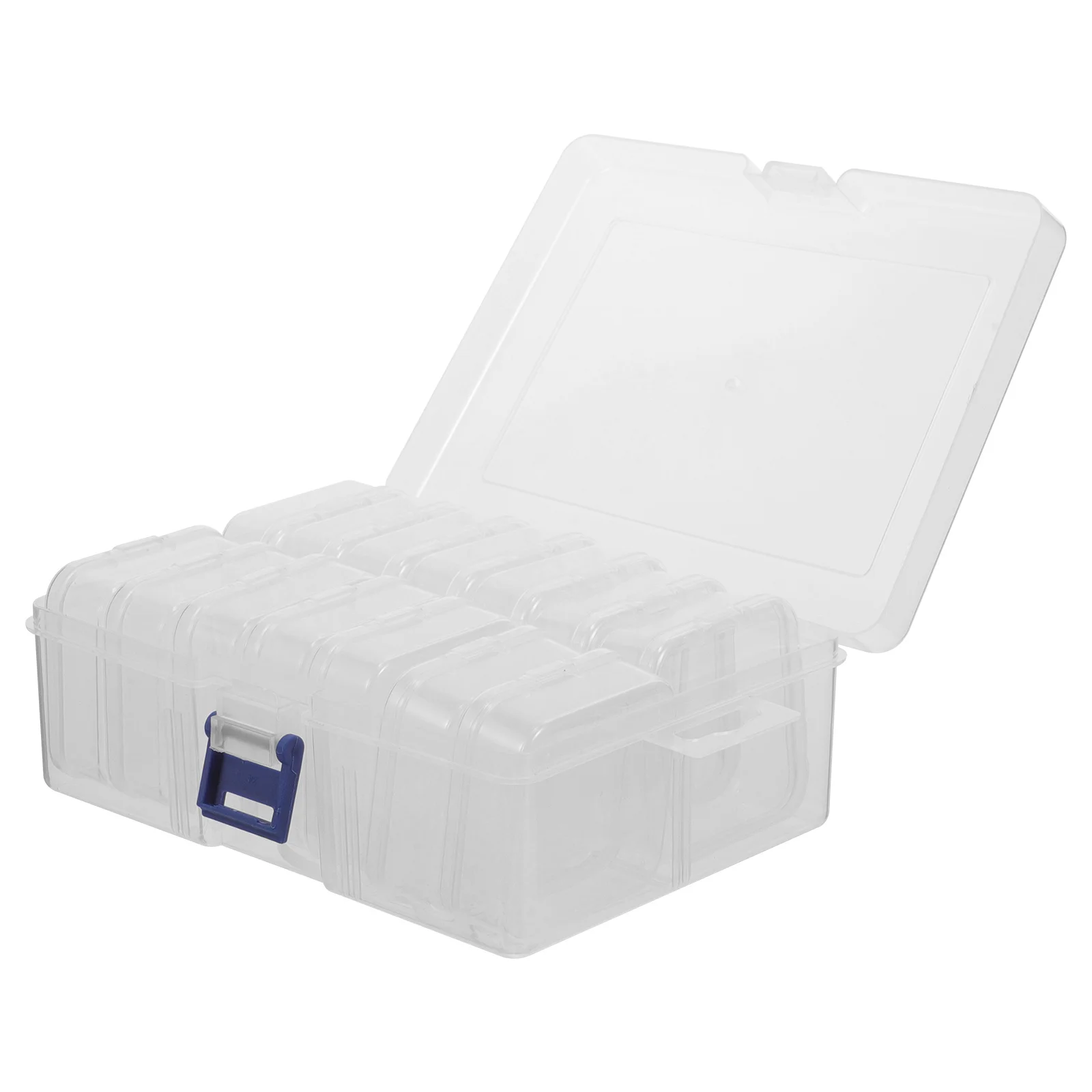 1 مجموعة صناديق تخزين صغيرة مجوهرات المنظم علبة من البلاستيك الشفاف الخرز حامل الأذن ترصيع تخزين منظم صغير محمول #1