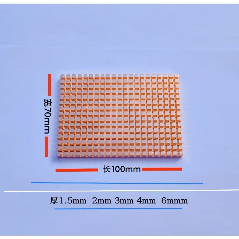 Ultra Thin Pure Copper Heatsink 2.5 Inch SATA3 HDD SSD Laptop Cooler 100x70x1.5/2/3/4mm Machining Parts