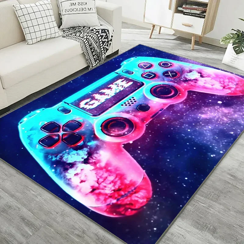 

Game Console Symbols Cards Game Rug Teen Kawaii Living Room Bedroom Anime Carpet Children's Aesthetic Room Decor