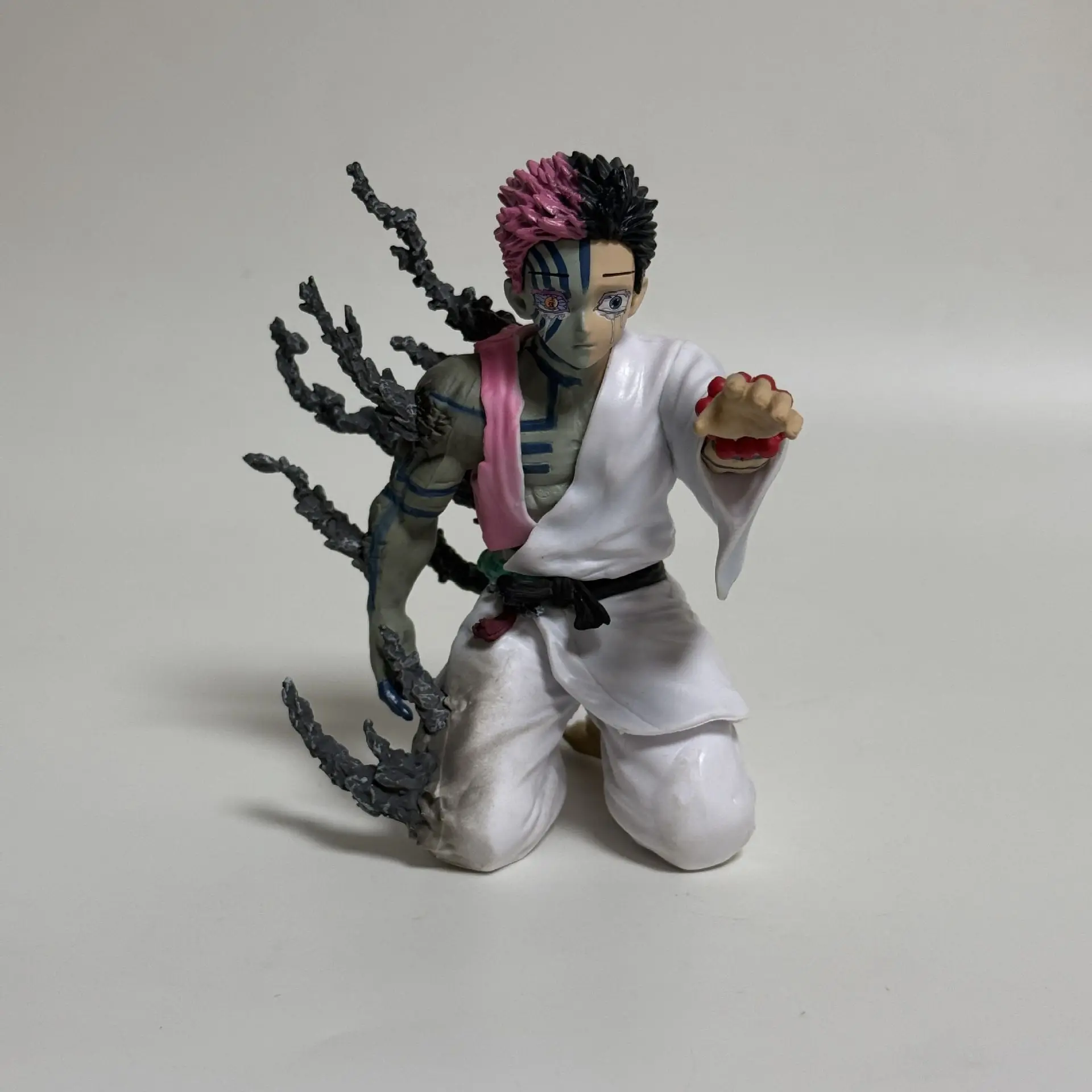 In Stock 13cm Demon Slayer Akaza Hakuji Anime Figure Model Doll Action Figurine Pvc Decoration Peripheral Desktop Ornament Toy