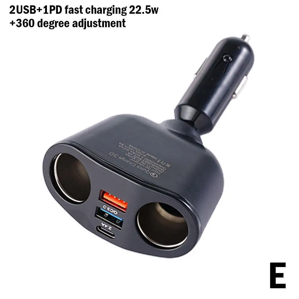 two way car cigarette lighter socket splitter CableVantage 12V Double Power Dual Plug Adaptor Charger and resistant to high temperatures of 220 degrees 2 Way Car Cigarette Lighter