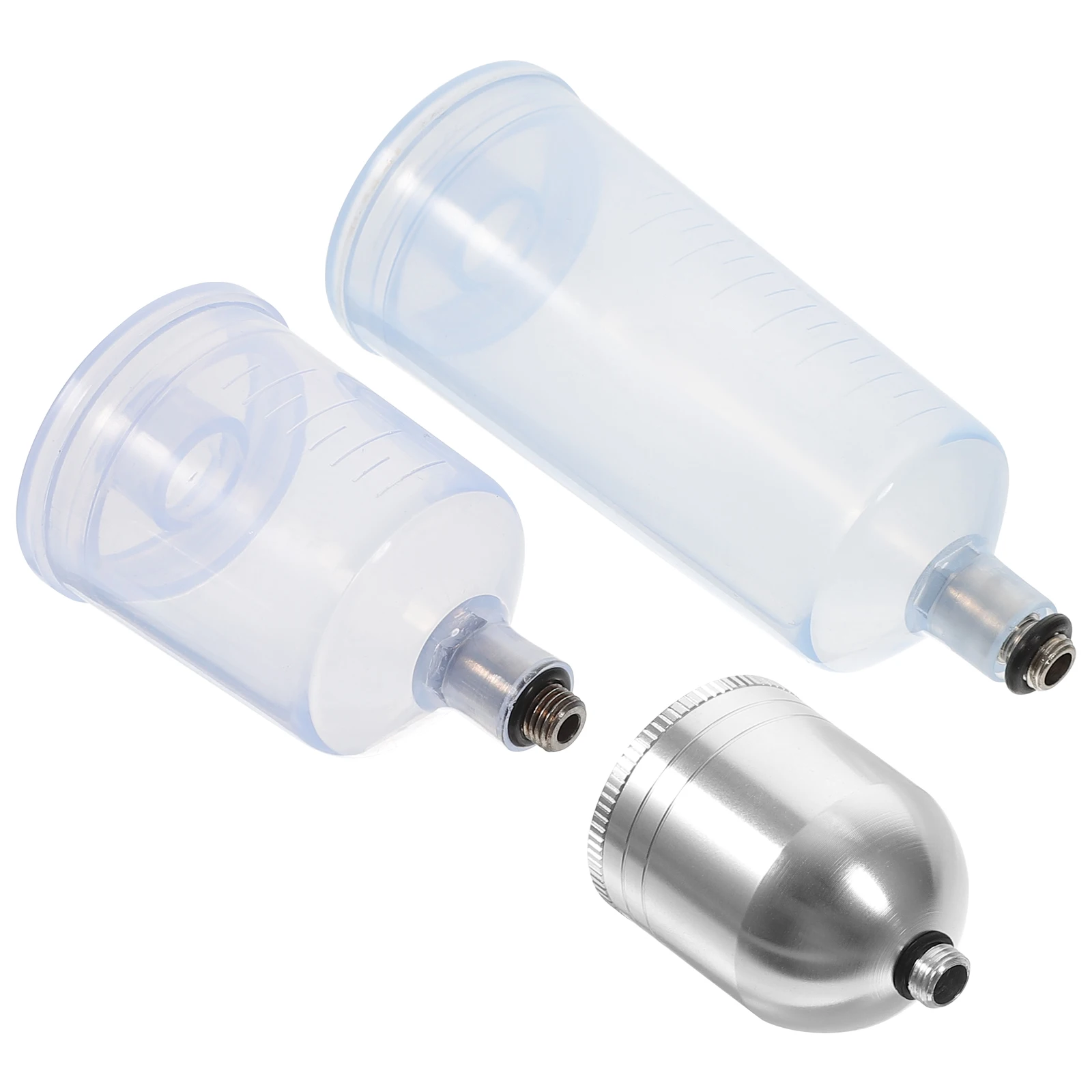 

3 Pcs Airbrush Bottle Paint Dispensers Plastic Cups Pigment Containers Mixing Portion Bottles Storage Solutions For Model Making