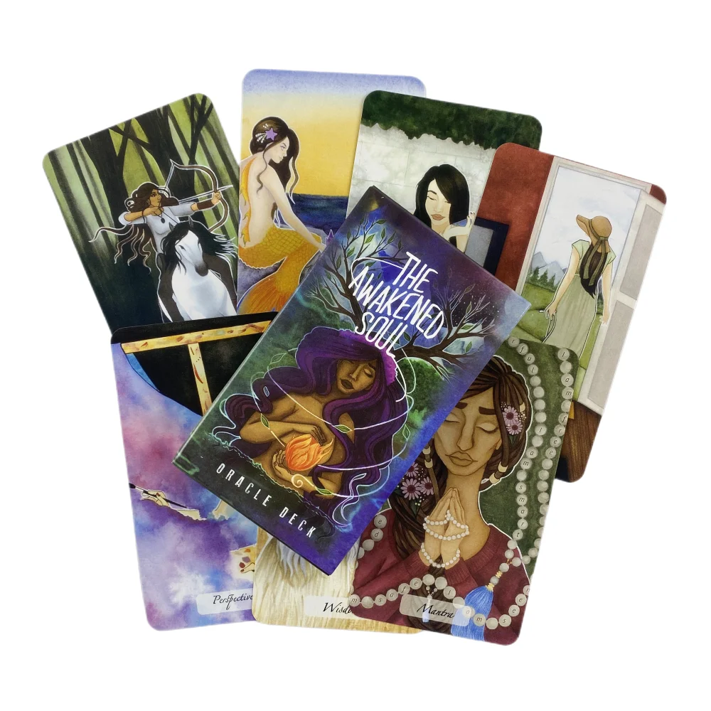 The Awakened Soul Oracle Cards Tarot Divination Deck English Vision Edition Board Playing Game For Party