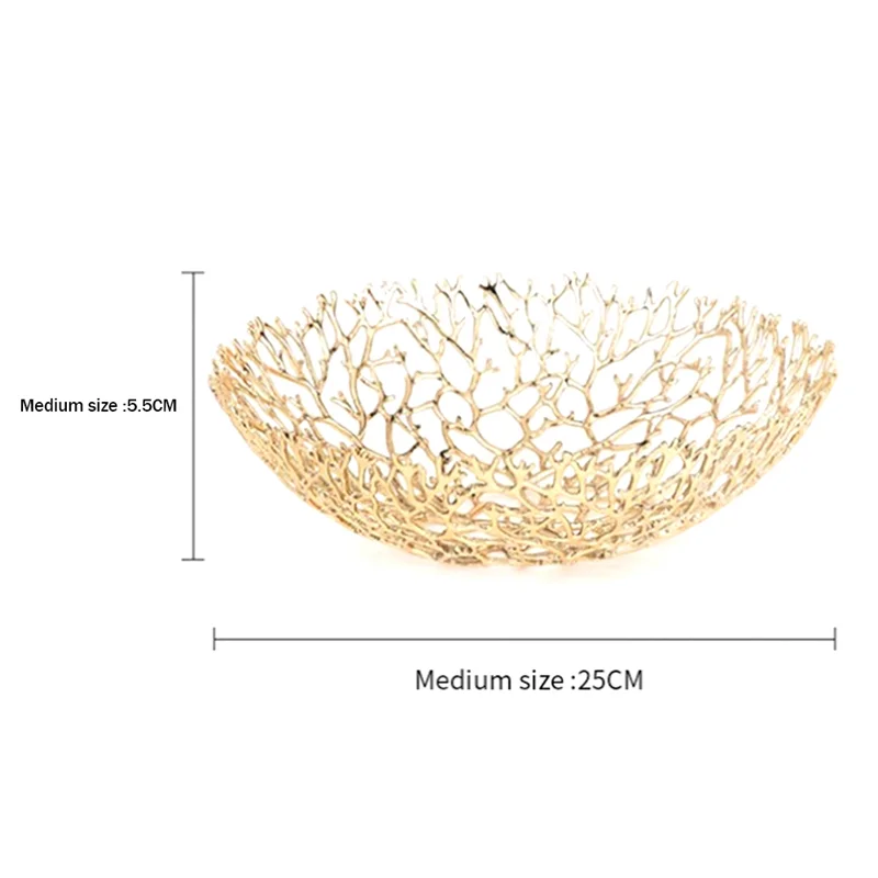 Adornos de cuenco de fruta de Metal A44F, mesa de centro para el hogar, mesa de comedor, cesta de frutas, modelo para habitación, Hotel, artesanías decorativas de montaje suave