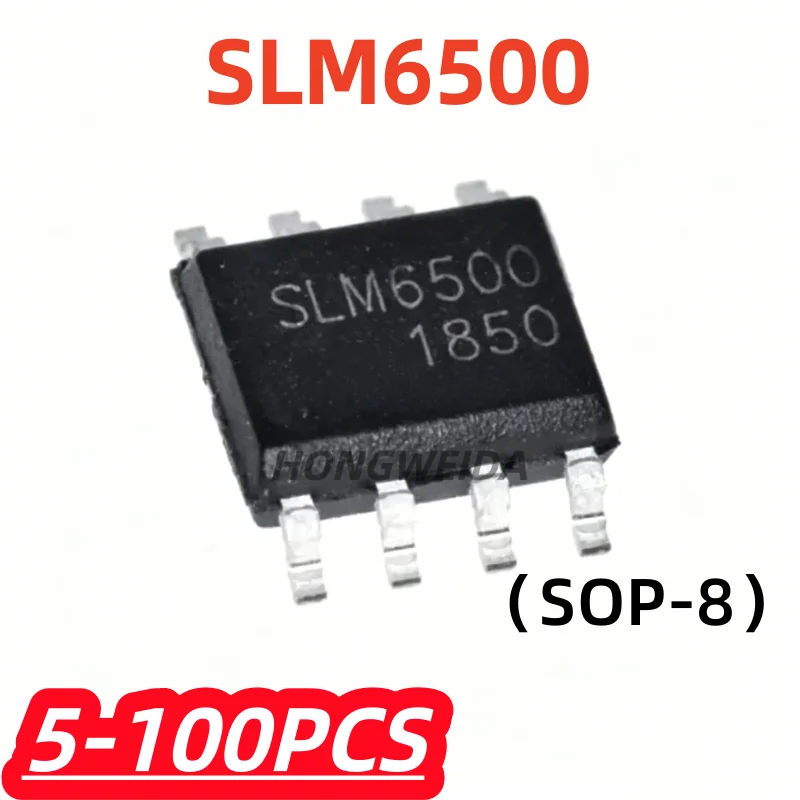5-100Pcs/lot 100% New SLM6500 5V 2A SOP-8 Battery management IC
