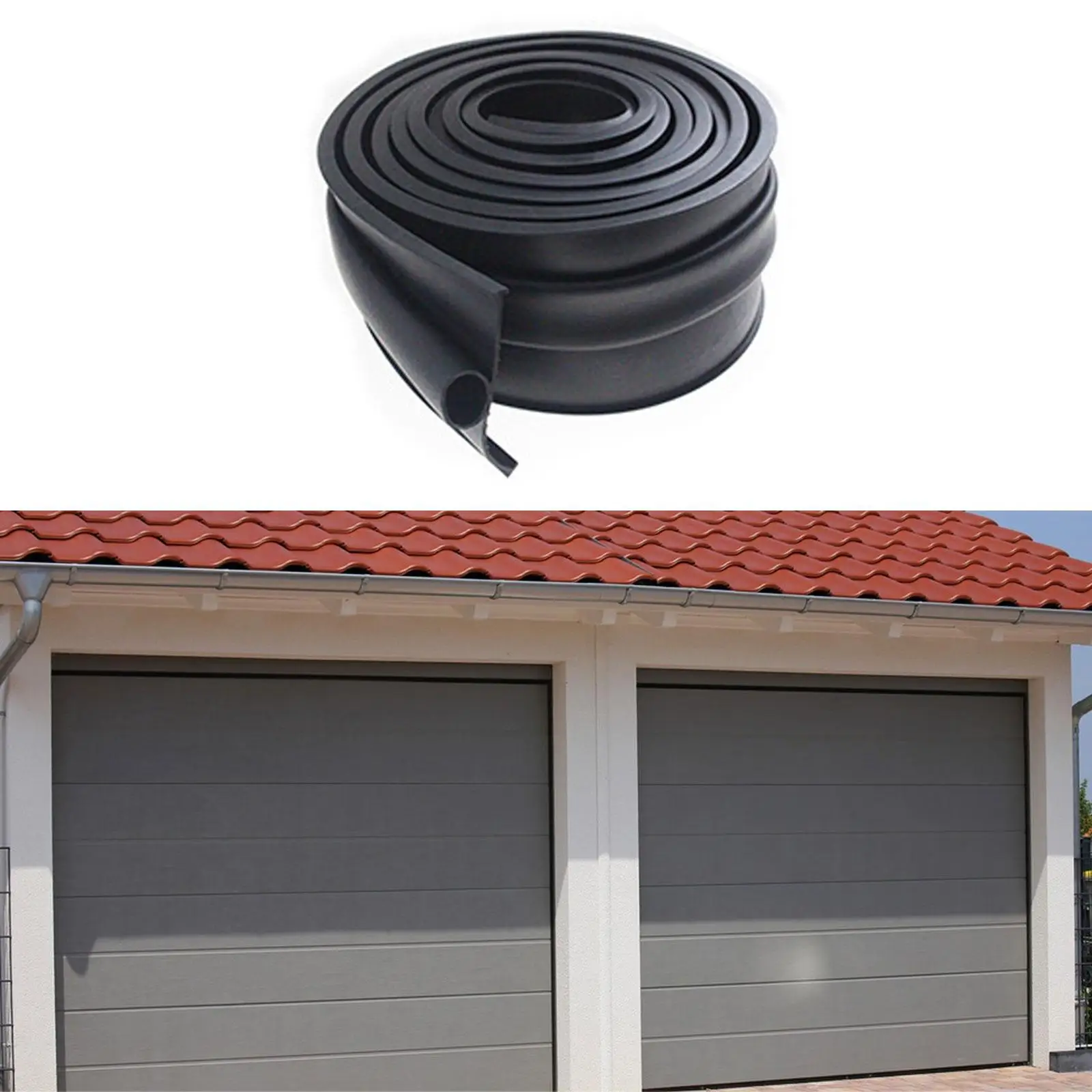 Generic Garage Door Bottom Seal 20 ft Easy to Install Waterproof Sturdy Weather Strippings