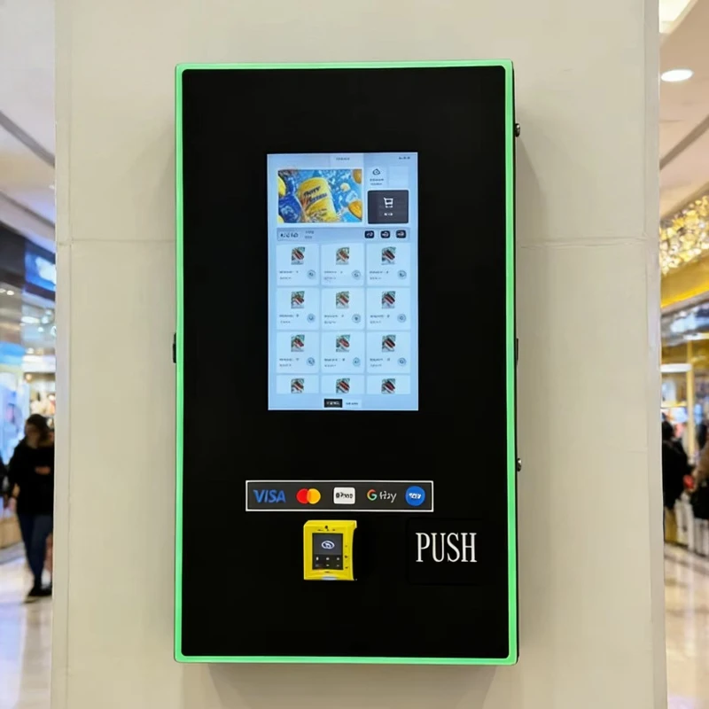 Battery-Operated Vending Box Slim Self-Service Unit for Factory Canteen