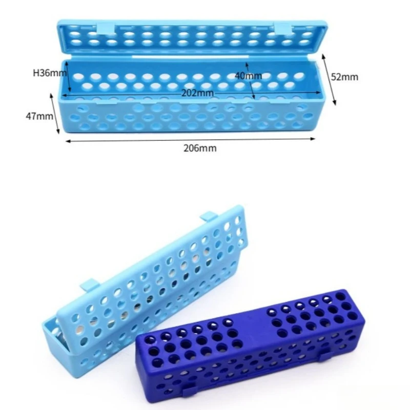 5Pcs Dental Sterilization Box Autoclave For Forceps Tooth Extraction Elevators Surgical Instrument Holder Disinfection Case