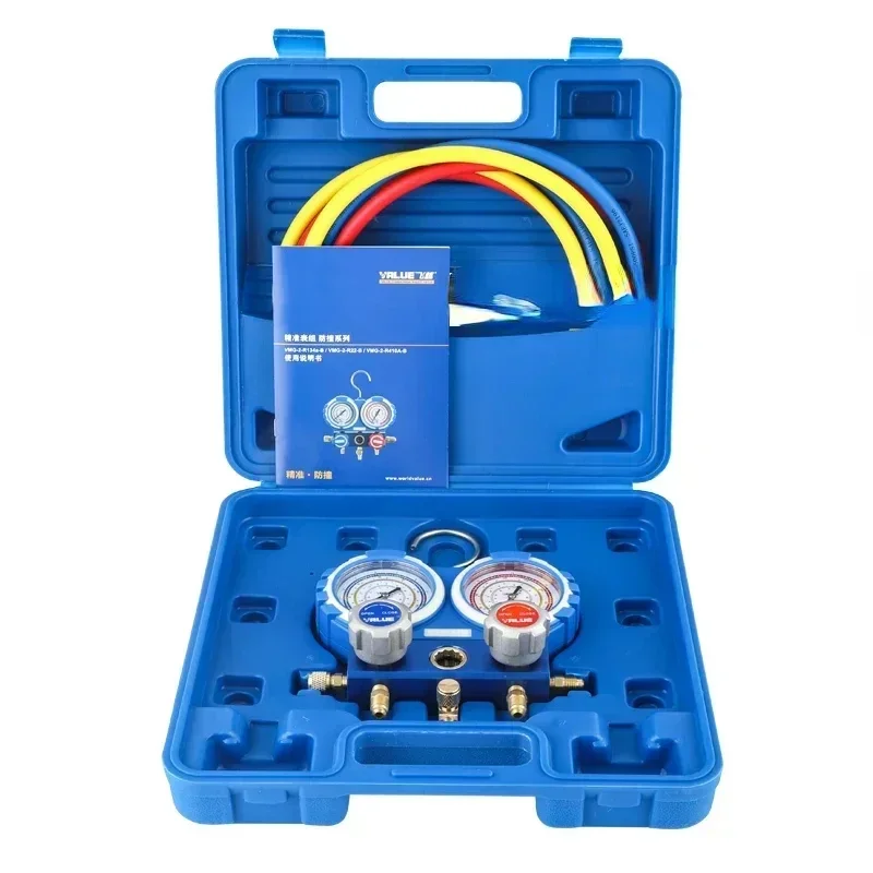 VALUE Fluoride Pressure Gauge VMG-2-R22-B Household Air Conditioning Snow Type Gauge Refrigerant Tube