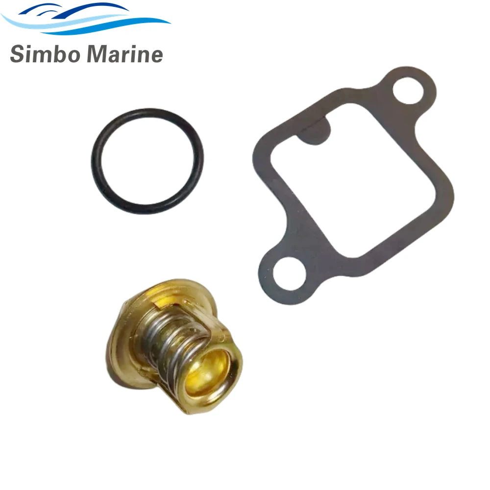 Thermostat Kit with gasket o-ring for Volvo Penta 3.0 3.0L 1996-up marine omc  3853799 982554 3852096 18-3621