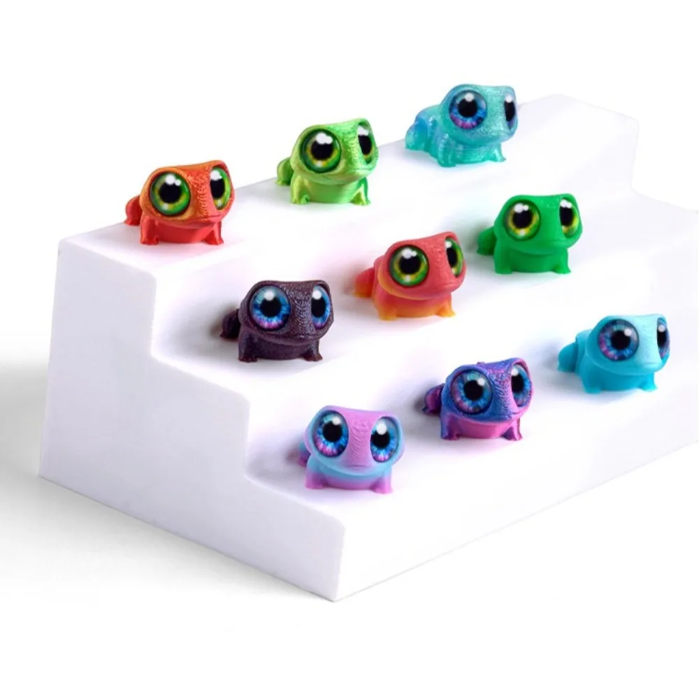 3D Printing Cute Big-eyed Frog Figure Toy Home Decor Joints Movable Desk Decoration Mini Frog Animal Toy Children Party Gifts