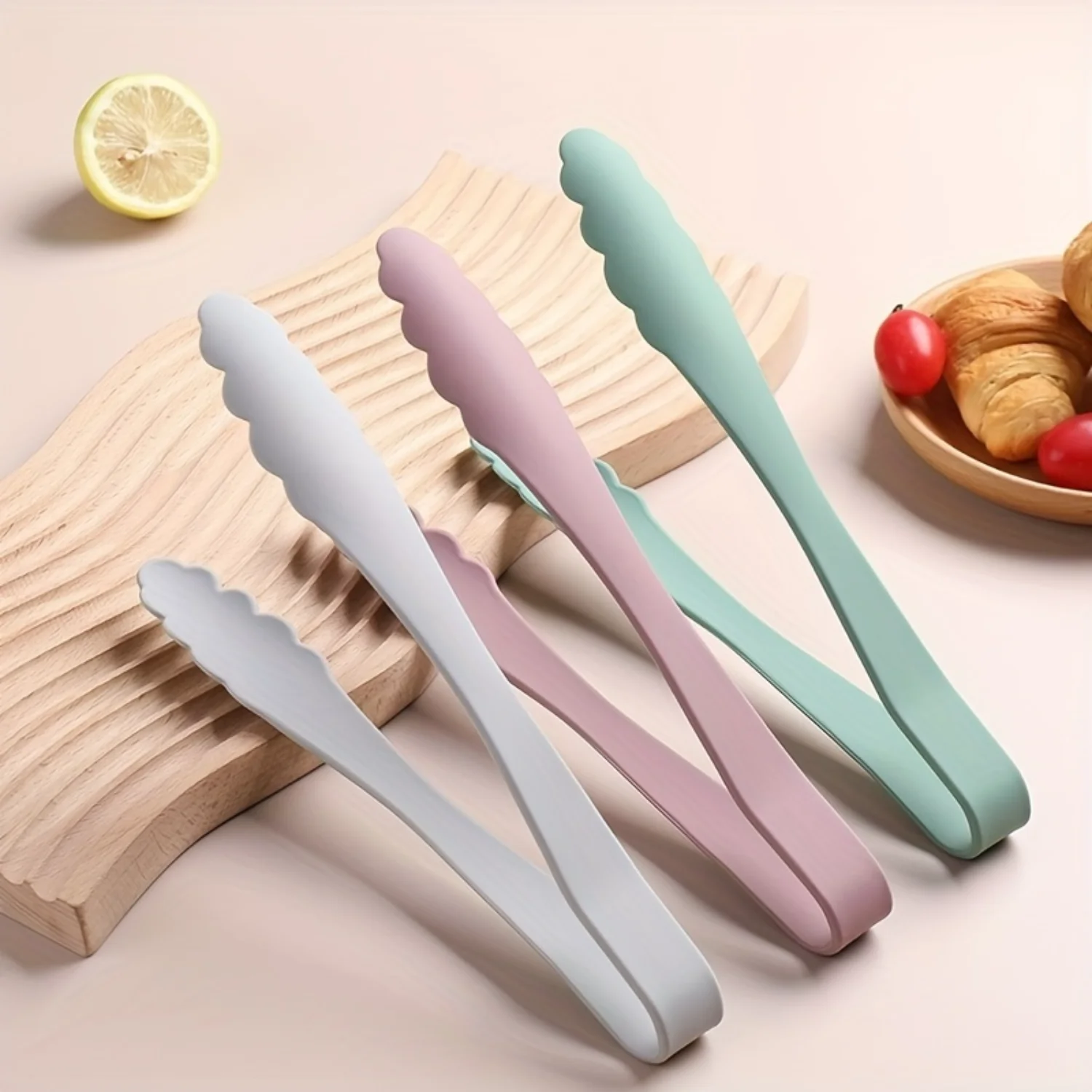 Silicone Tongs - Non-Stick, Heat Resistant BBQ Tool