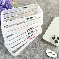 Luxury Thin Matte Bumper Frame Color Key Soft TPU Side Phone Case for iPhone 16 15 14 13 12 11Pro Max X XR 11 Protective Cover