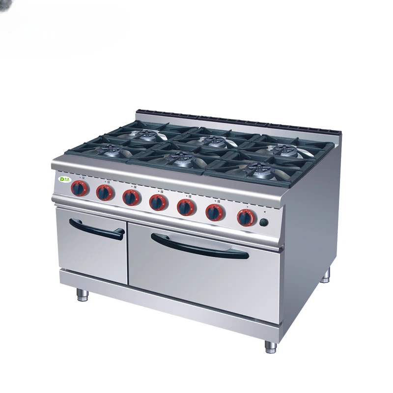 

Commercial vertical natural gas six-eye stove with six-head gas clay pot stove and gas baking stove.