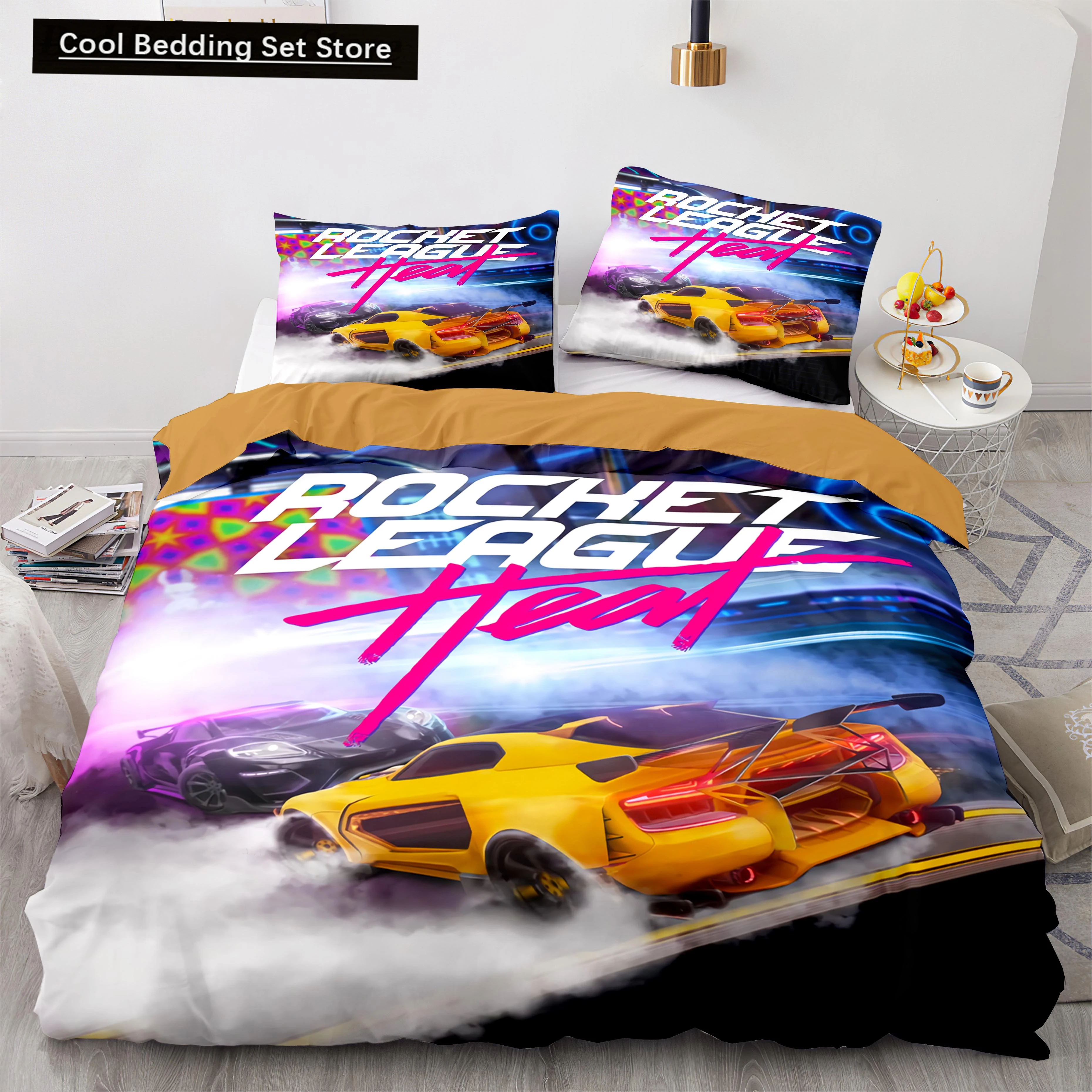 

Rocket League Bedding Set Bedspread Single Twin Full Queen King Size Car Rocket League Bed Set Children's Bedroom Duvet cover