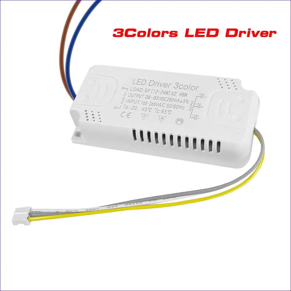 محولات إضاءة LED للسائق لشرائط LED ، AC-60W V ، 40-x 2 ، 60-80x2 ، 240mA ، 3 ألوان