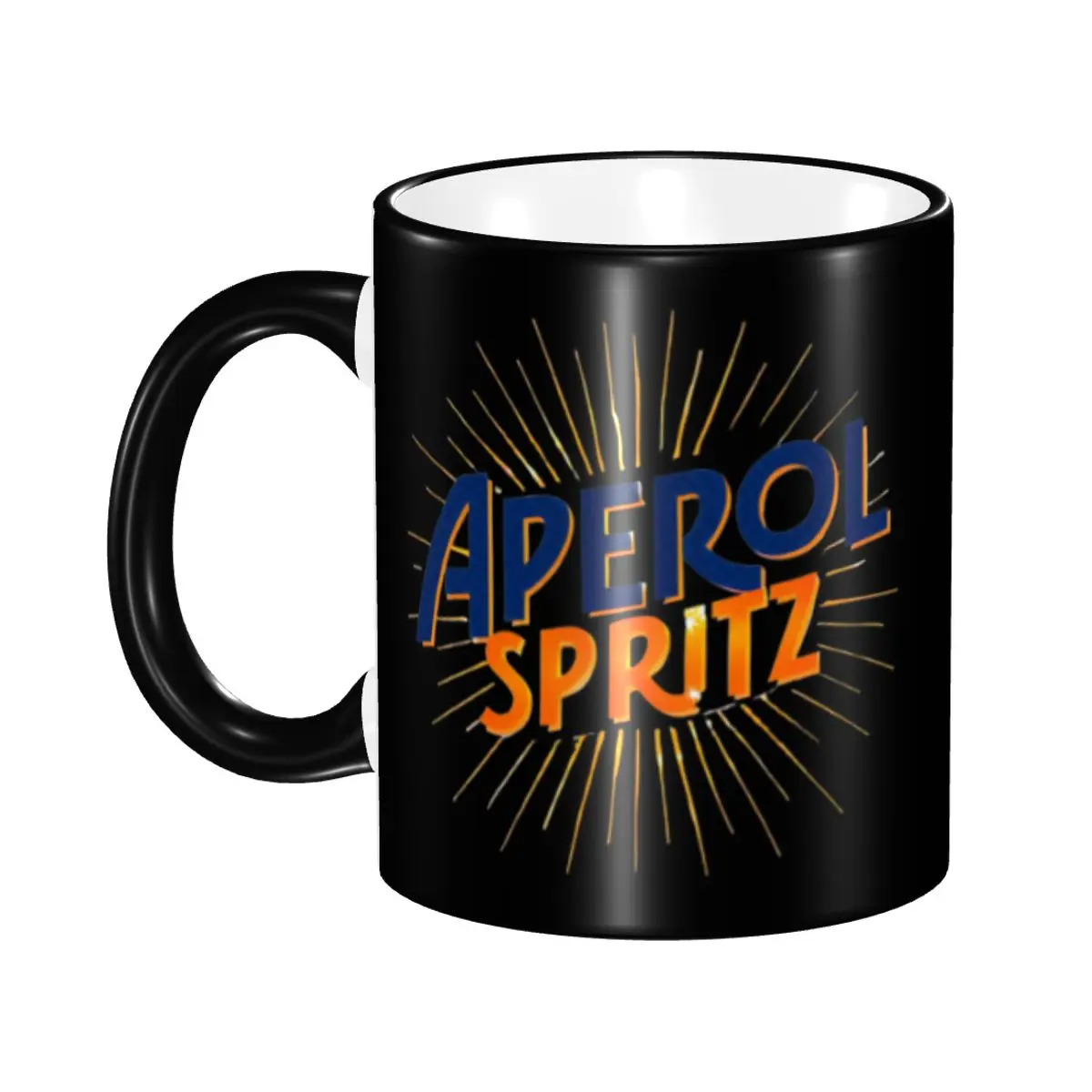 

Персонализированная керамическая кружка для кофе Aperol (Италия) для коктейлей и алкогольных напитков, креативный подарок