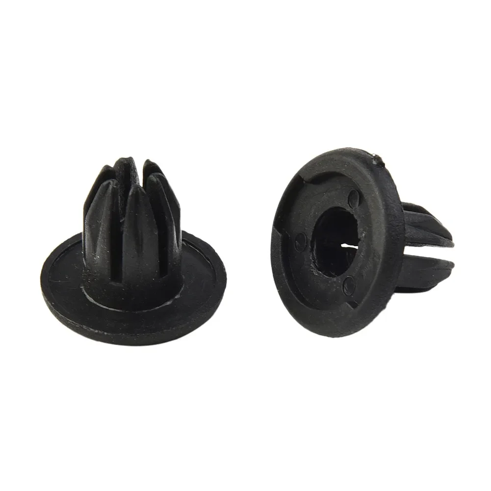 Interior Rivet Assortment Clip Fastener Accessories Bumper Plastic Black 50x Set 10mm Moulding Hole Nylon Push