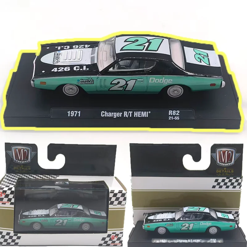 M2 Diecast Legering 1/64 Schaal 1971 RT Hemi Auto Model Collectie Statische Display Ornament Speelgoed Cadeau