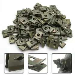 Clips en métal de Type U pour pare-choc de voiture, 20 pièces, attaches à œillets pour panneau de feuilles, accessoires de voiture, offre spéciale