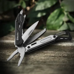 Maarten Multitool, 9-in-1 Stainless Steel Multi Tool Pocket Knife with Screwdriver,  Multitool Pliers, Survival Equipment