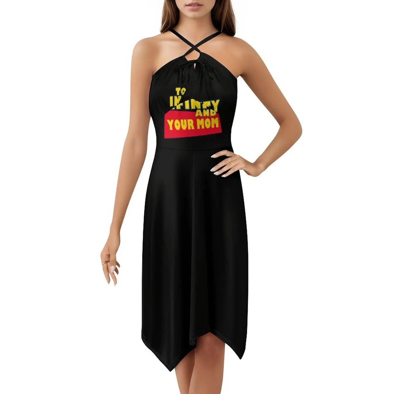 فستان To Infinity and Your Mom مزين بالزهور للنساء للربيع والصيف فستان كاجوال للحفلات Lightyear Buzz Lightyear Lightyear #5