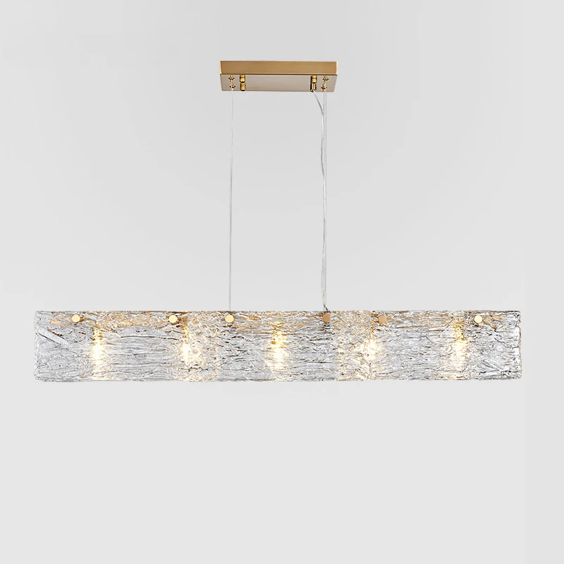 

Light Luxury Restaurant Chandelier Modern Minimalist Designer Personality Creative Bar Glass Lamps