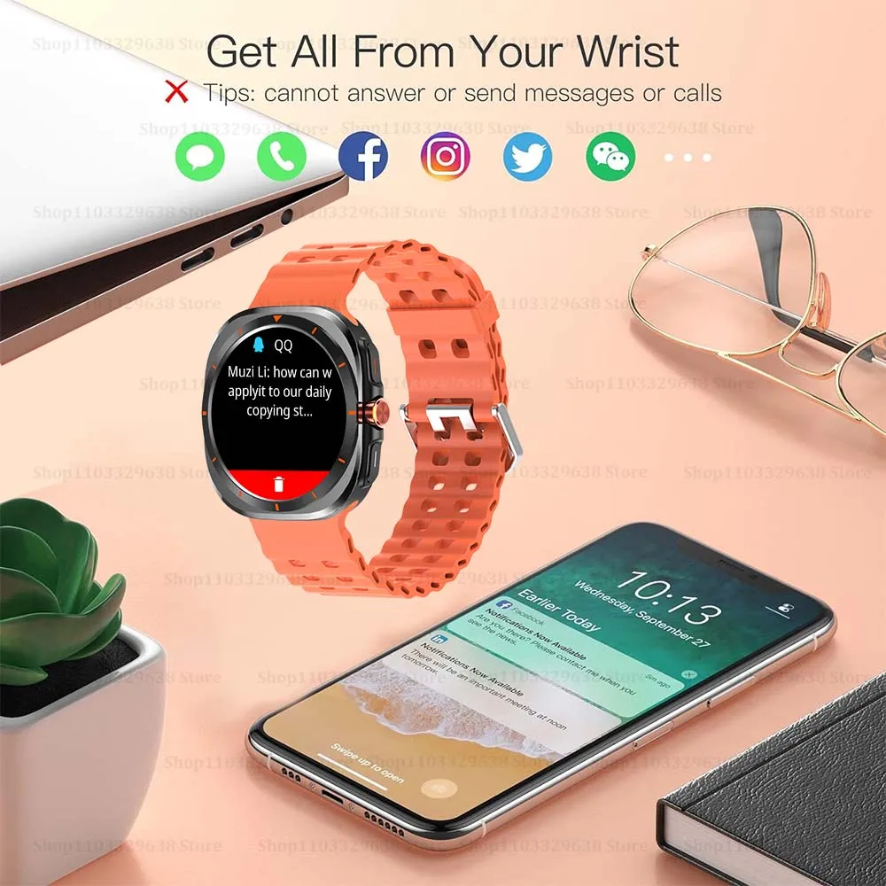 New Business Plus Smartwatch Women 1.52 HD Bluetooth Call Health Gift For Man Wireless Charging Watch Smart Global Version 2025