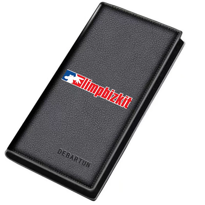 White hand gesture red letters Men's Long Wallets Business Stylish Printing Design Casual Use Christmas Valentine's Father's Day