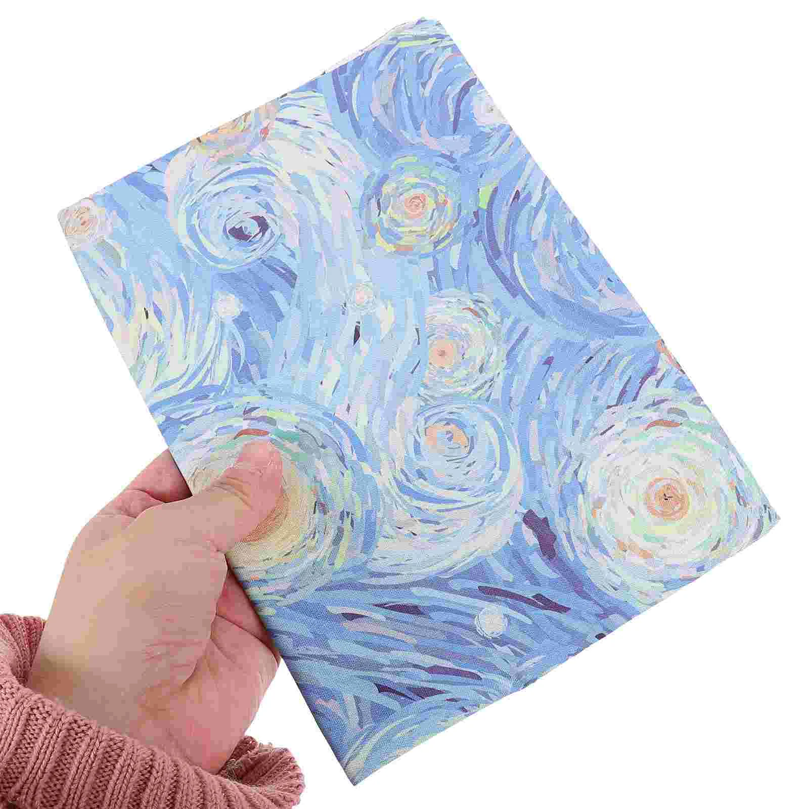 Decor Handmade Book Cover Sleeve Exquisite Hand-made Decorate Protector Blue Cloth Covers