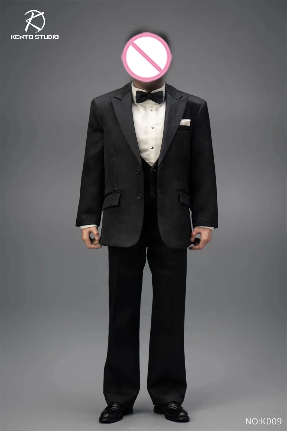 Kento Studio K008 K009 1/6, chaleco negro de soldado, conjunto de cuerpo, modelo de ropa, accesorios de juguete aptos para figura de acción de 12 ", disponible